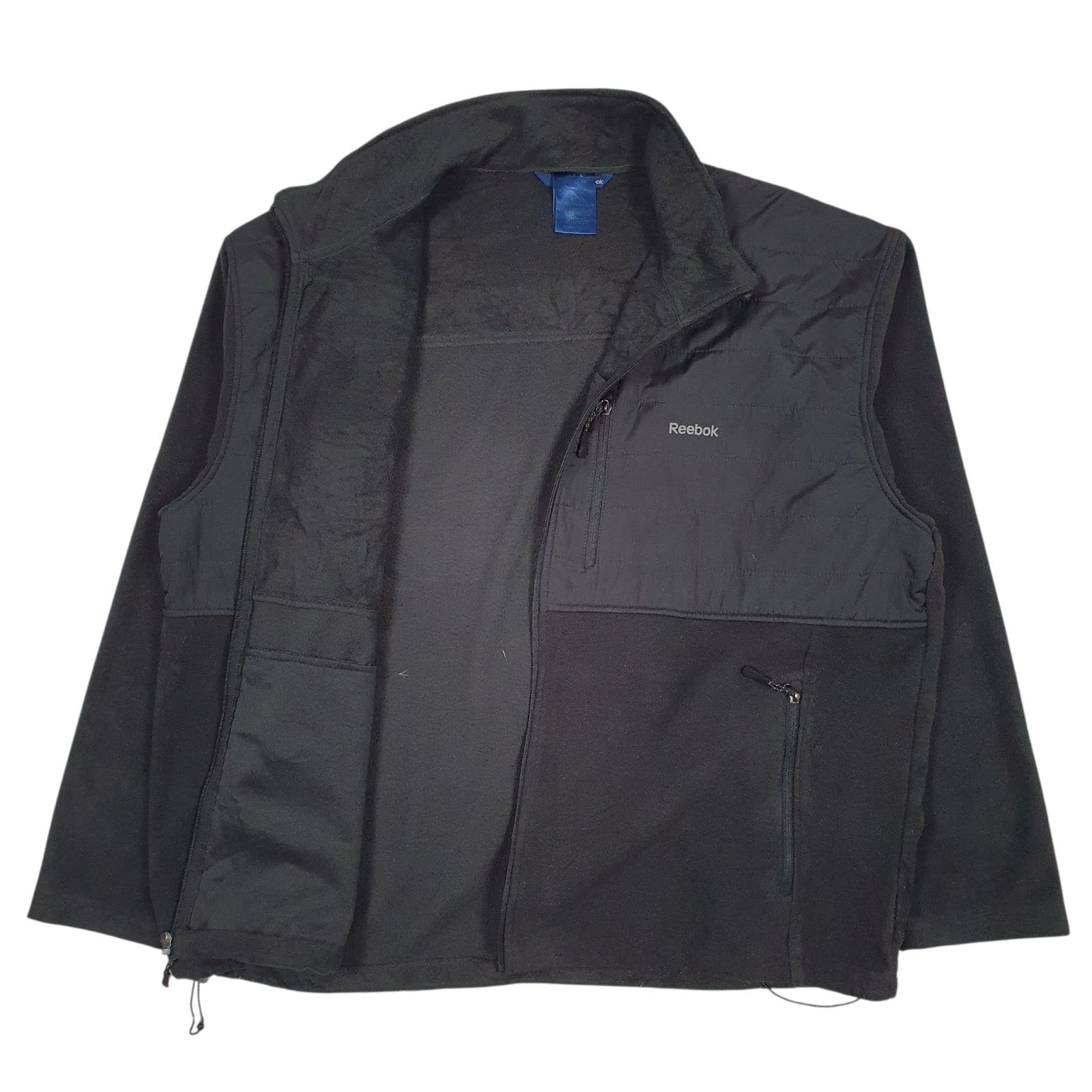 Mens Black Reebok  Full Zip Jumper