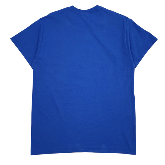 Mens Blue Gildan MLB Chicago World Series  T Shirt