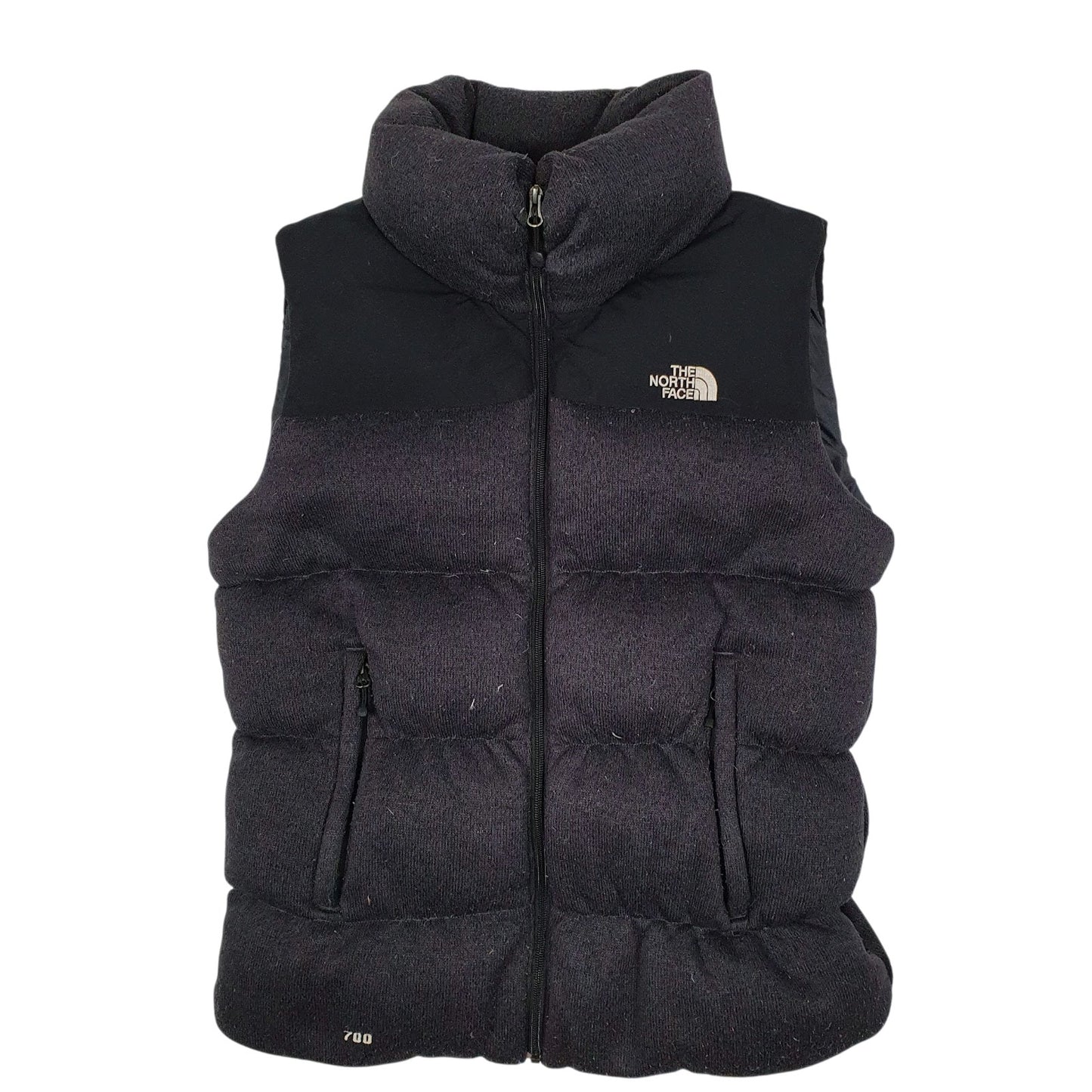 Mens Grey The North Face Nuptse Gilet Vest  Coat