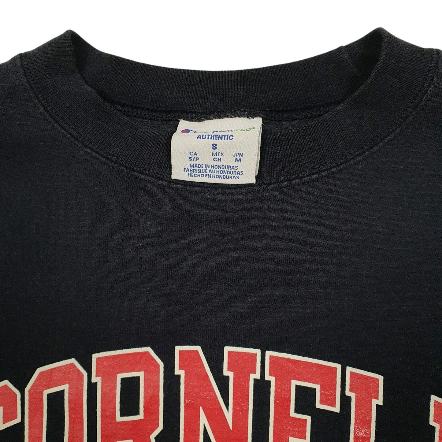 Mens Navy Champion Cornell University Crewneck Jumper