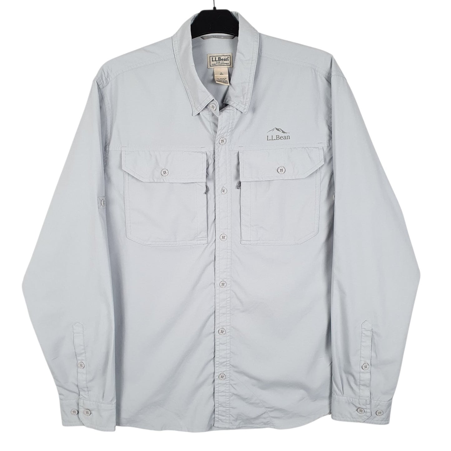 Mens Blue L.L.Bean  Long Sleeve Shirt