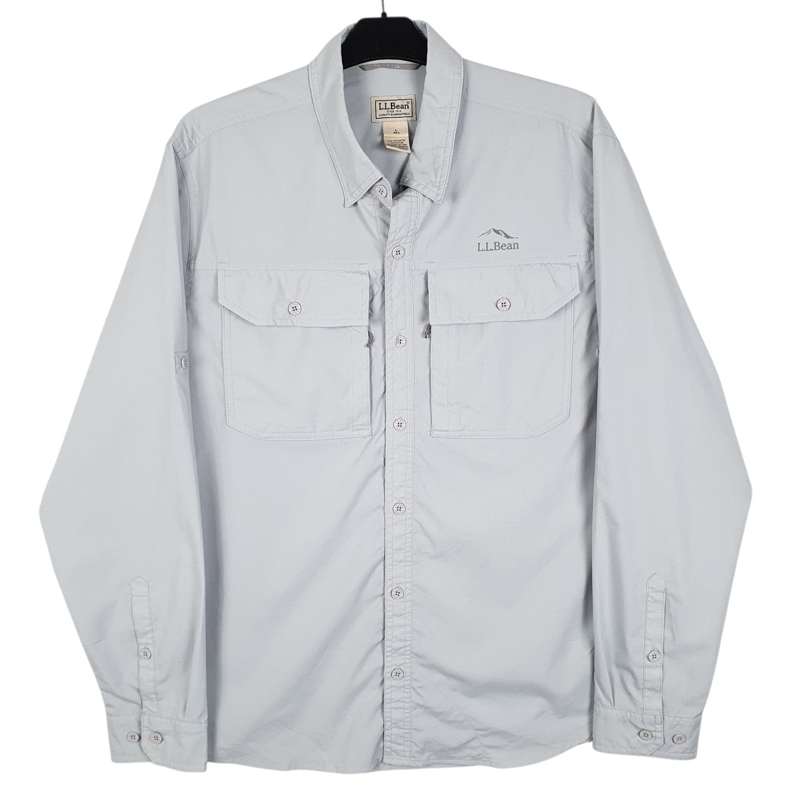 Mens Blue L.L.Bean  Long Sleeve Shirt