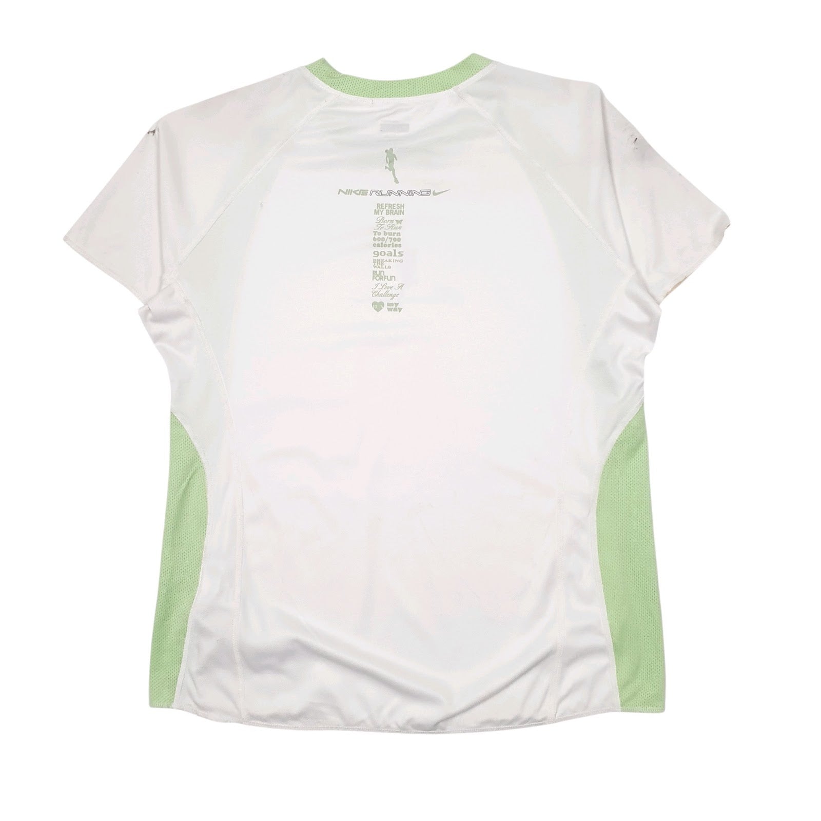 Womens White Nike Active Wear Running  T Shirt