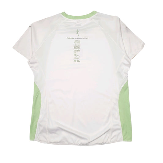 Womens White Nike Active Wear Running  T Shirt