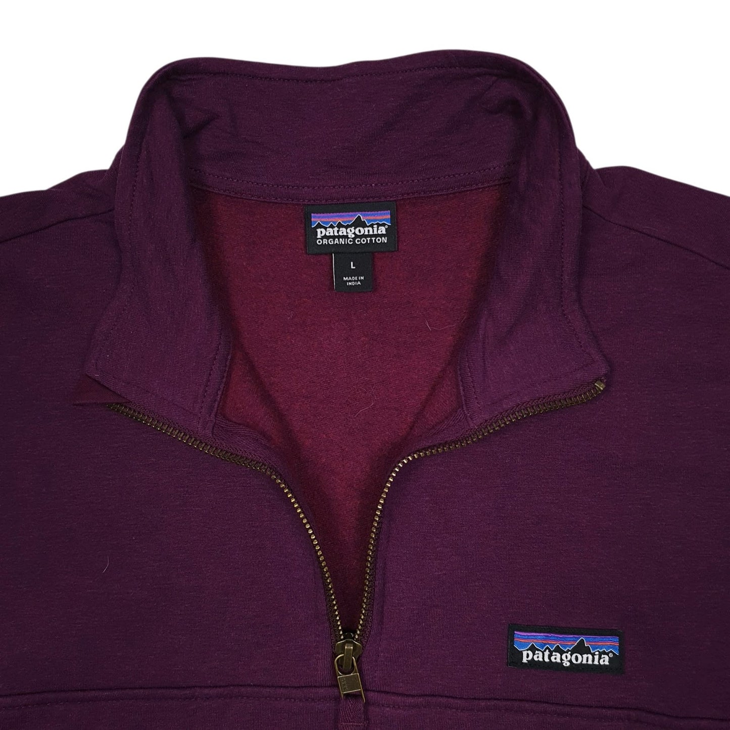 Womens Purple Patagonia Ahnya Quarter Zip Jumper