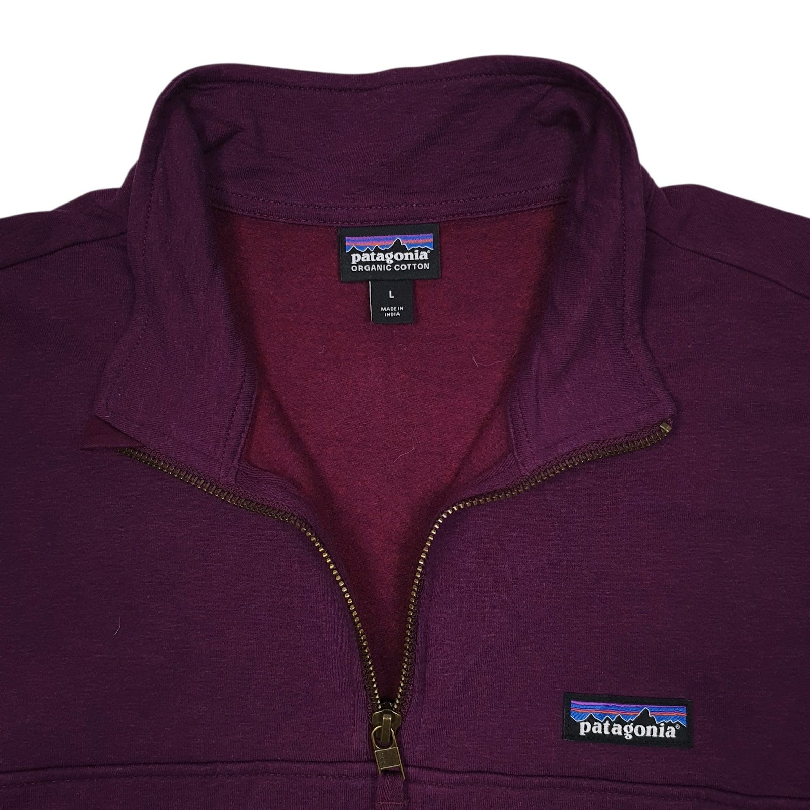 Womens Purple Patagonia Ahnya Quarter Zip Jumper