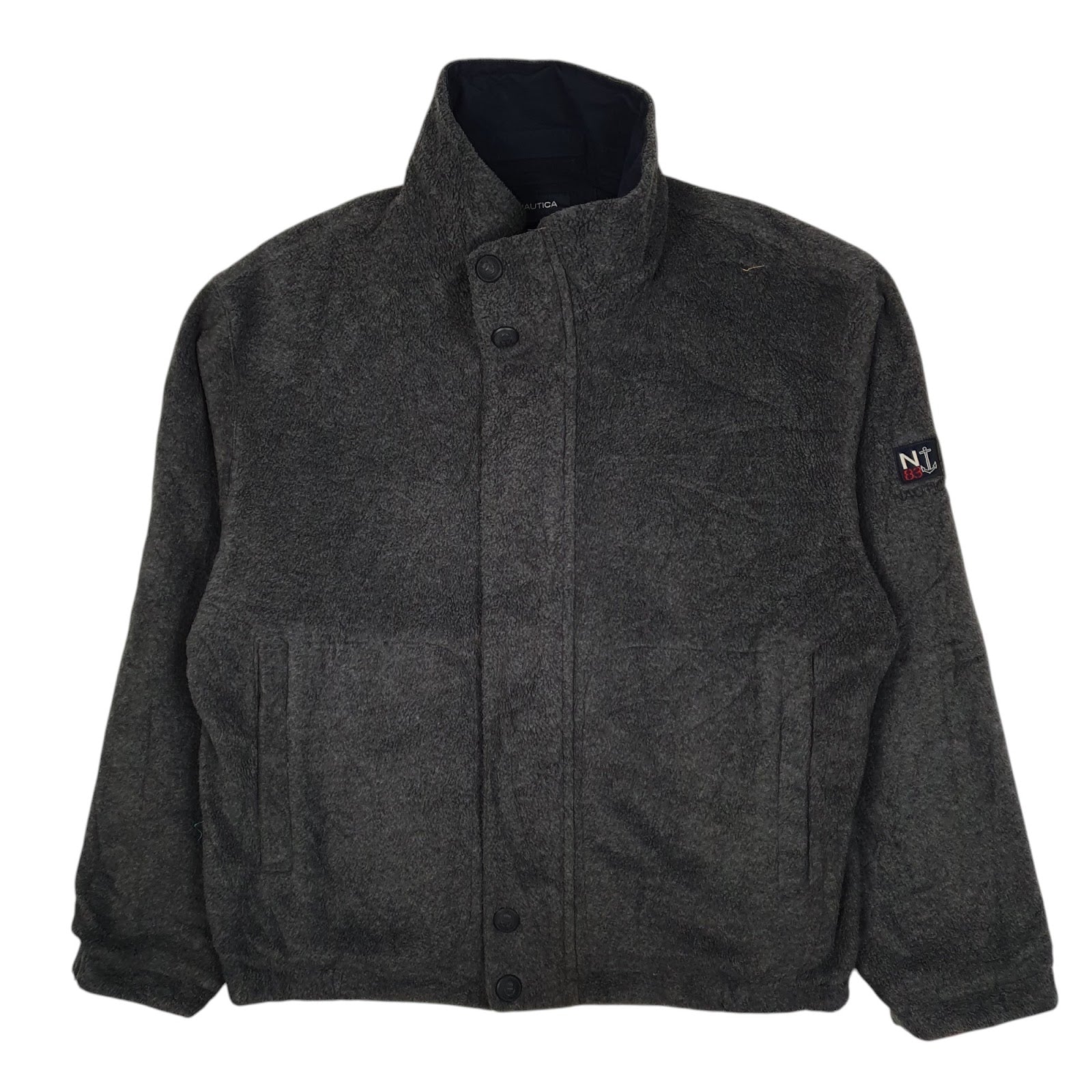Mens Navy Nautica Reversible Fleece Lined  Coat