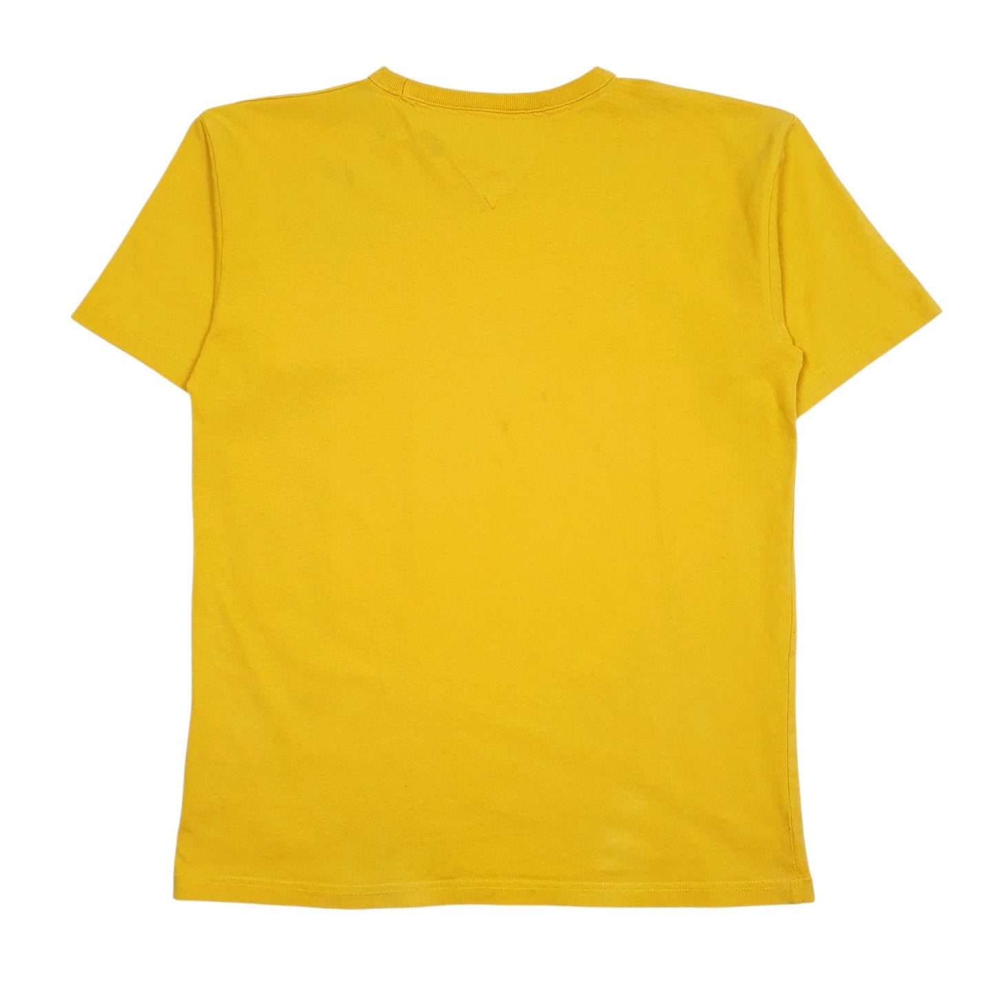 Mens Yellow Tommy Hilfiger Spellout  T Shirt
