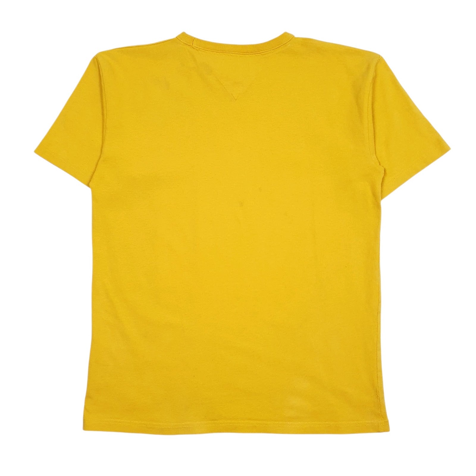 Mens Yellow Tommy Hilfiger Spellout  T Shirt