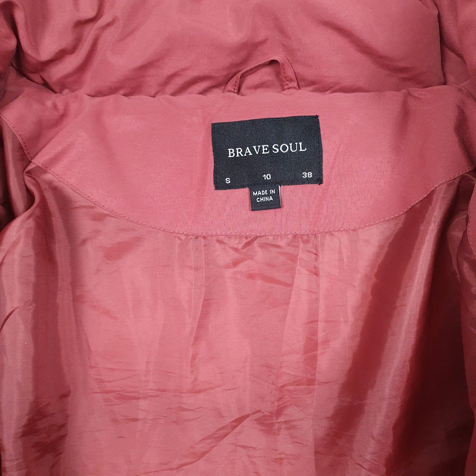 Womens Pink Brave Soul  Hoodie Coat