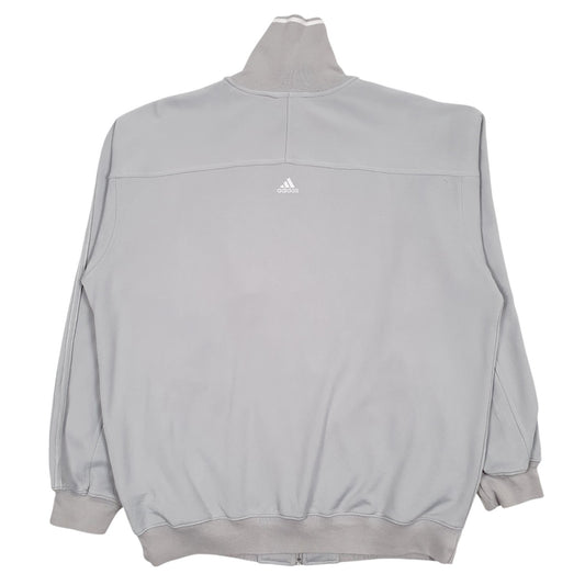 Mens Grey Adidas  Full Zip Jumper