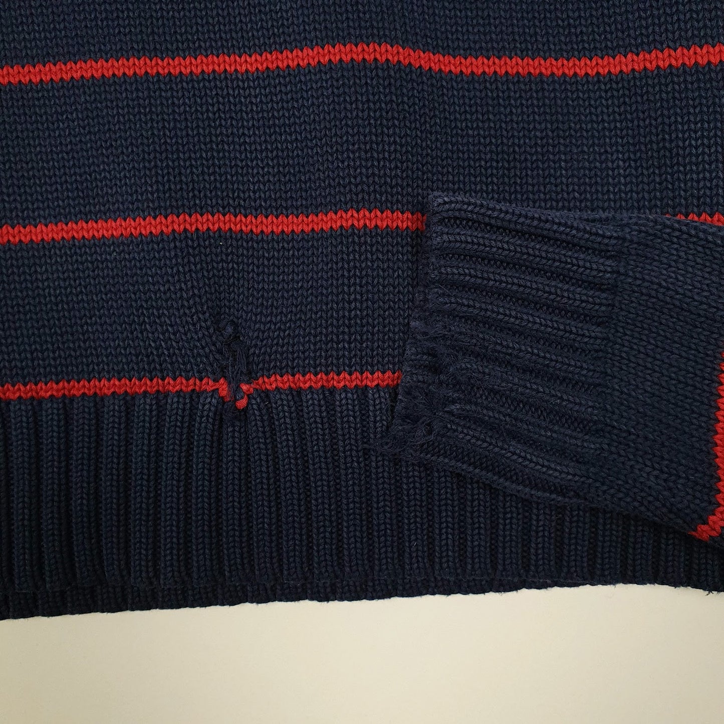 Womens Navy Ralph Lauren Sport Knit Crewneck Jumper