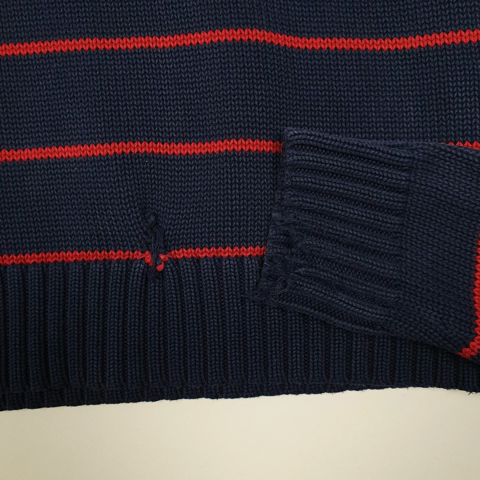 Womens Navy Ralph Lauren Sport Knit Crewneck Jumper