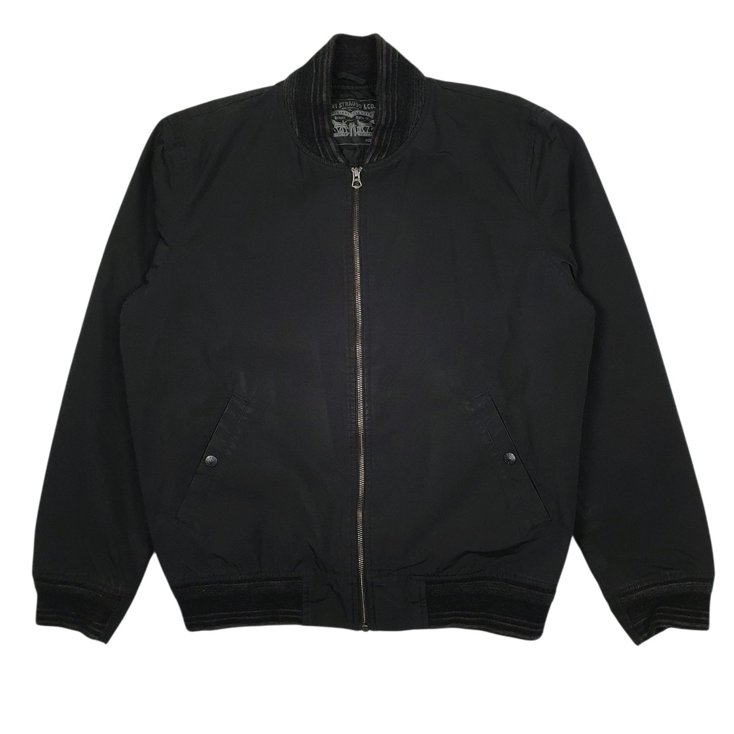 Mens Black Levis Windbreaker  Coat