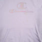 Womens Purple Champion Spellout Hoodie Jumper