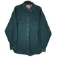 Mens Green Eddie Bauer Chamois Long Sleeve Shirt
