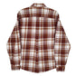 Mens Red Eddie Bauer Flannel  Shirt