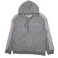 Mens Grey Adidas  Hoodie Jumper