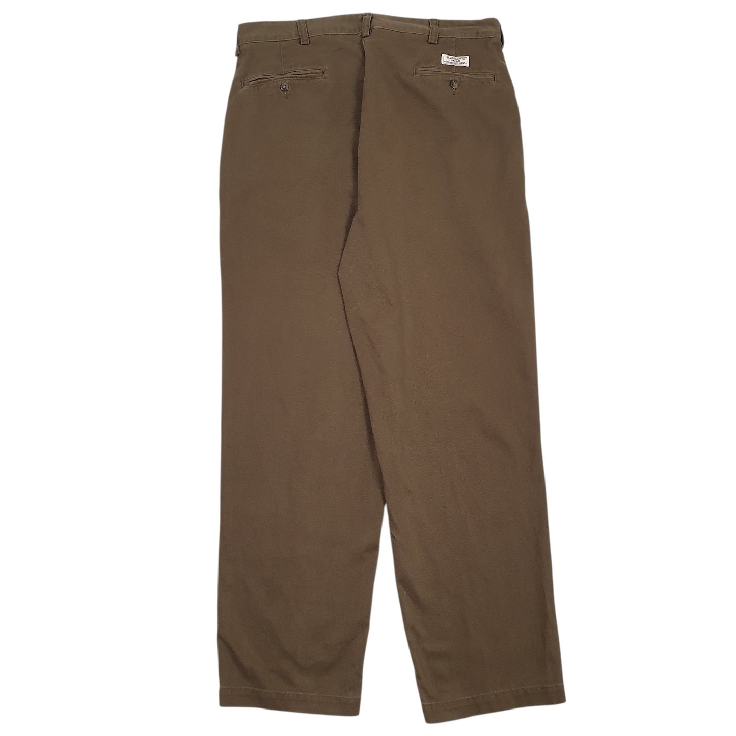 Mens Brown Polo Ralph Lauren Andrew Pant Pleated  Trousers