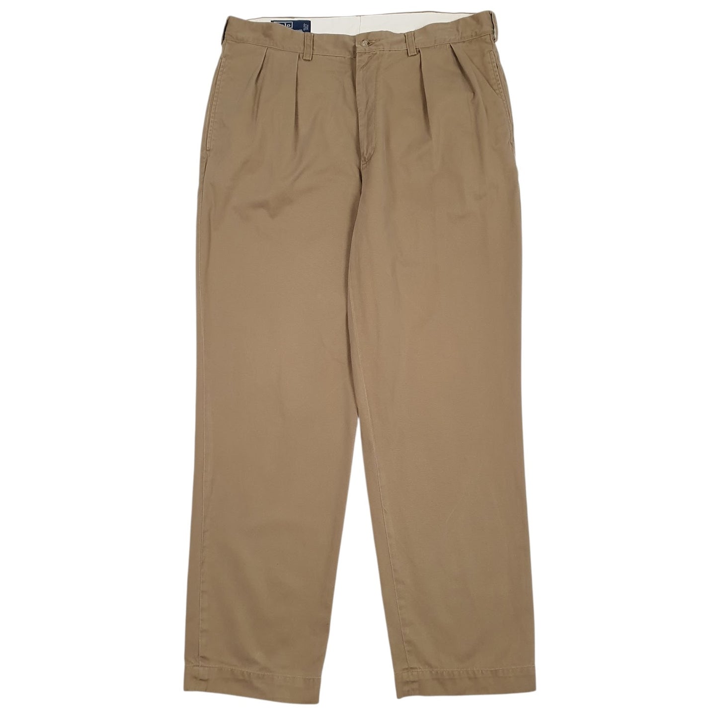 Mens Brown Polo Ralph Lauren Andrew Pant Pleated Chino Trousers