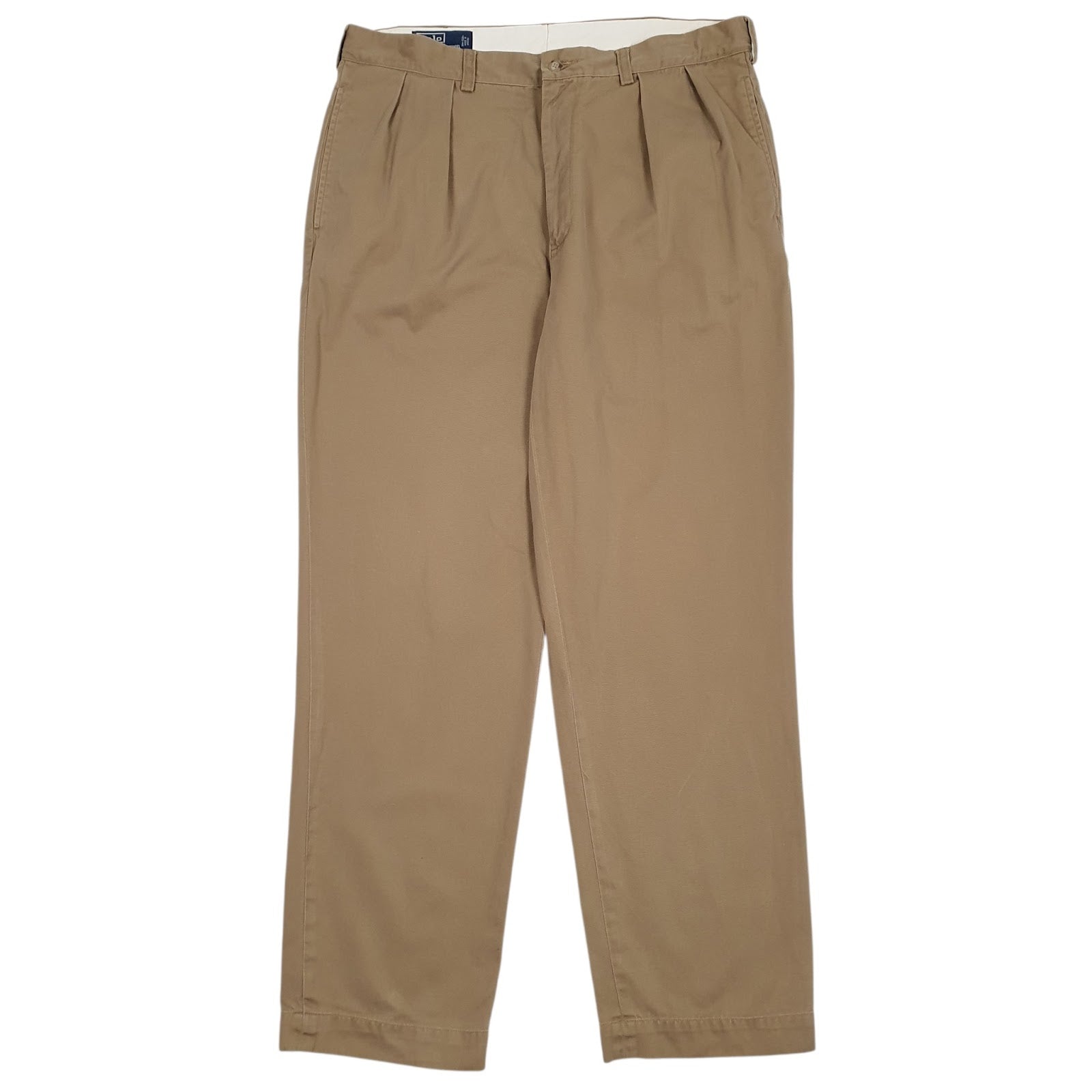 Mens Brown Polo Ralph Lauren Andrew Pant Pleated Chino Trousers