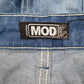 Mens Blue Mod Distressed  Shorts