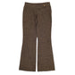 Womens Brown Unbranded Herringbone Tweed Chino Trousers