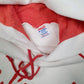 Mens White Jerzees Vintage 1980s Made In USA Wisconsin Hoodie Jumper