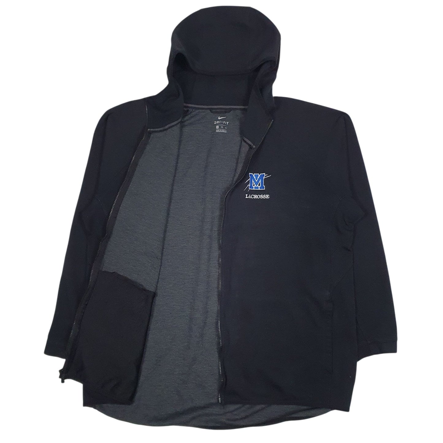 Mens Black Nike Dri-Fit Full Zip Jumper