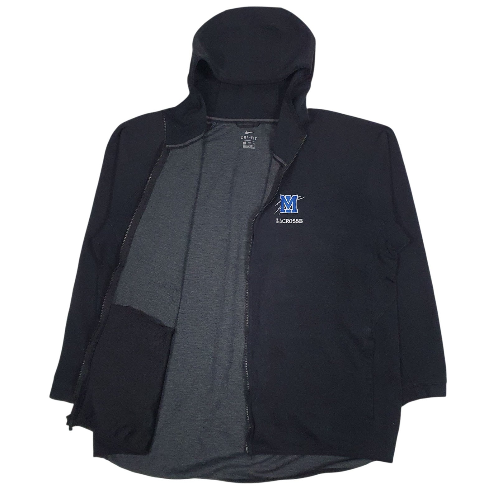 Mens Black Nike Dri-Fit Full Zip Jumper