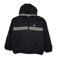 Mens Black Adidas Vintage 90s Reversible Crewneck Coat