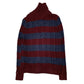 Mens Burgundy Tommy Hilfiger Cable Knit Shoal Neck Jumper