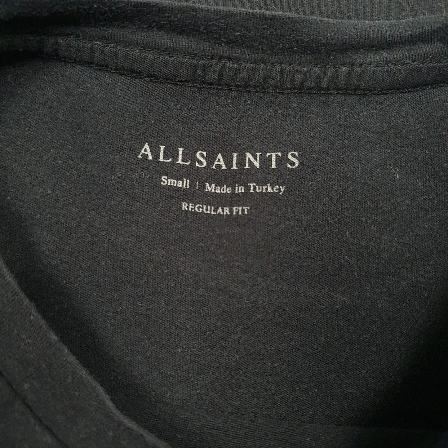 Mens Black All Saints   T Shirt