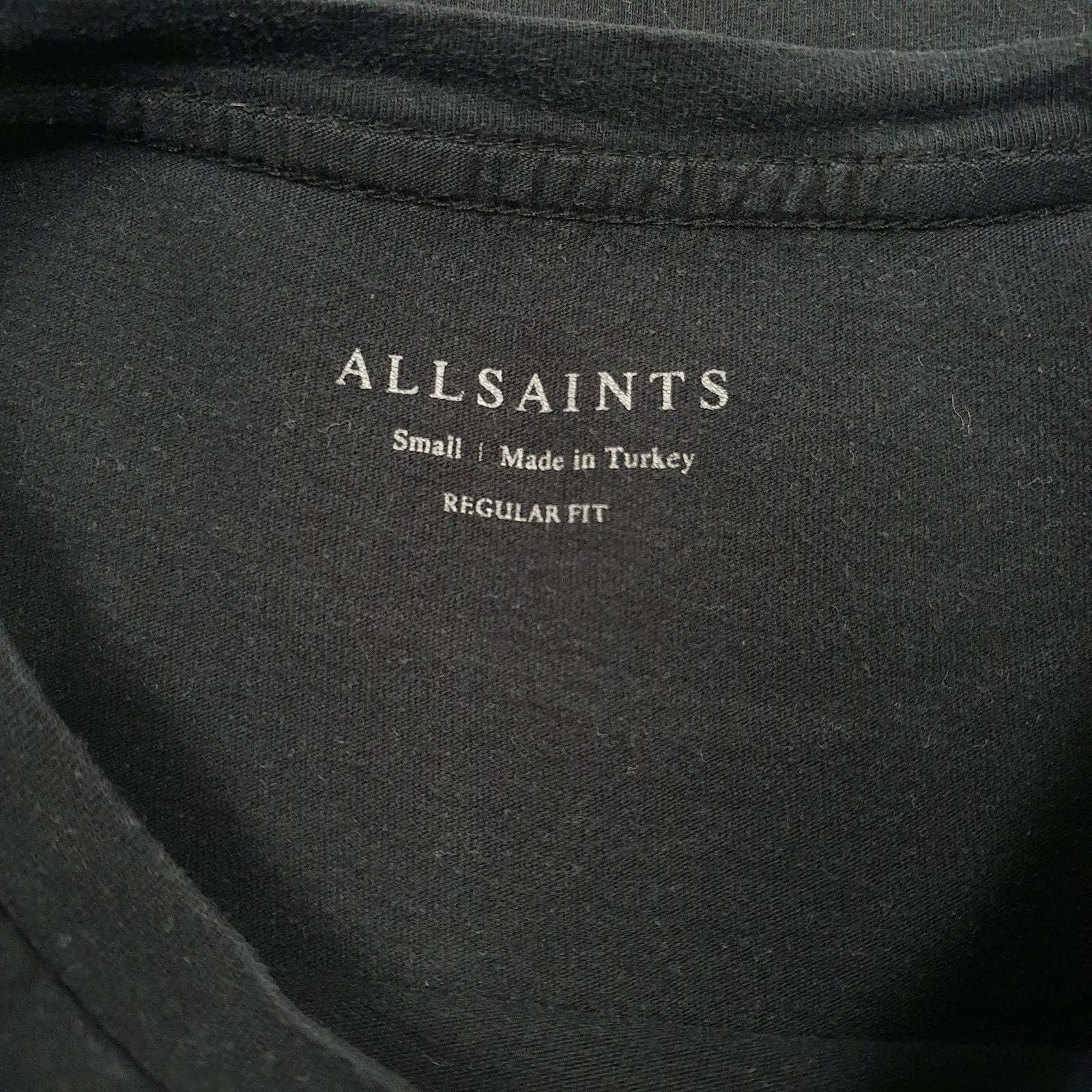 Mens Black All Saints   T Shirt