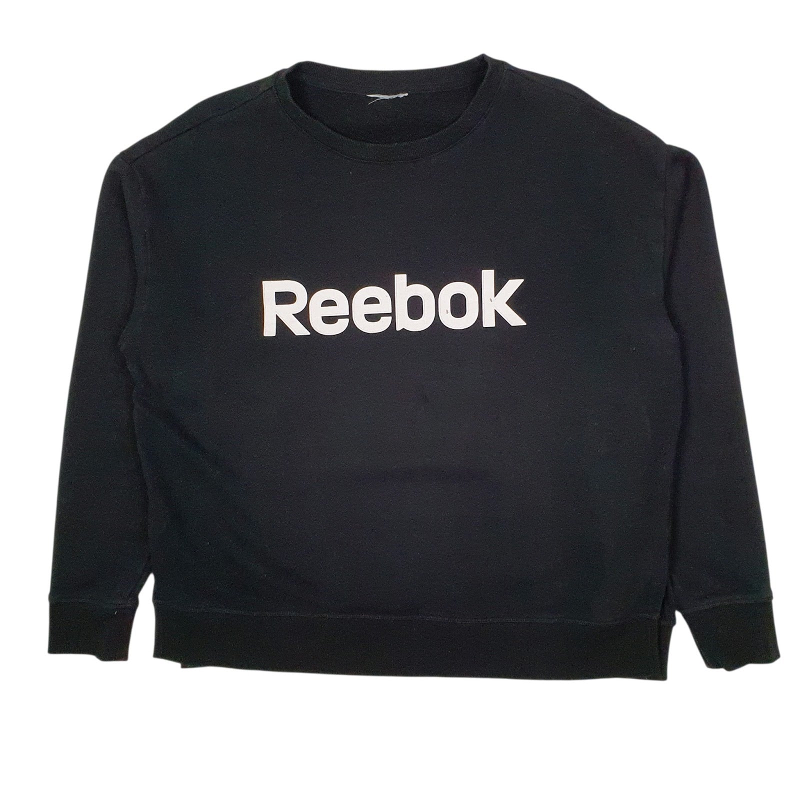 Womens Black Reebok  Crewneck Jumper