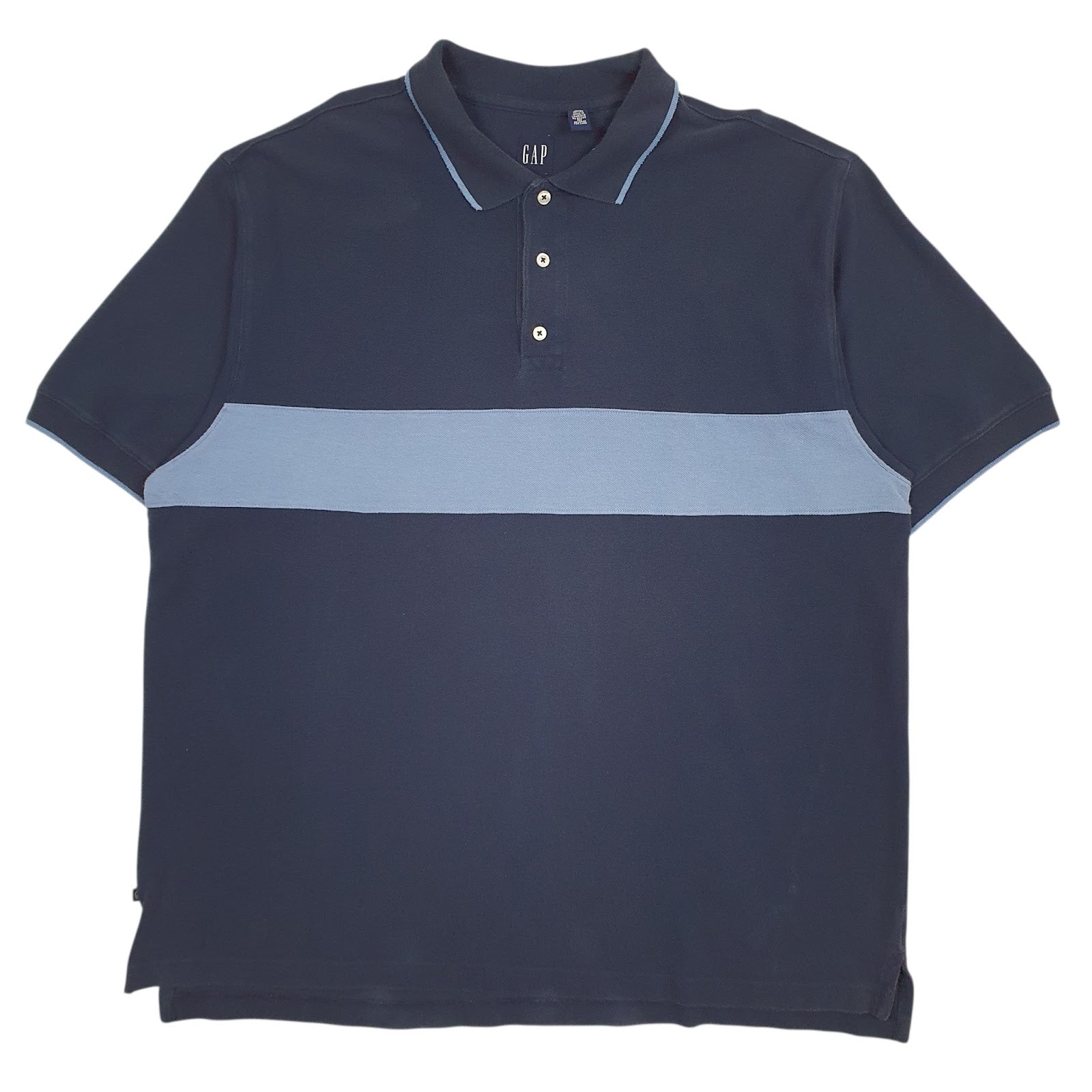 Mens Navy Gap  Short Sleeve Polo Shirt