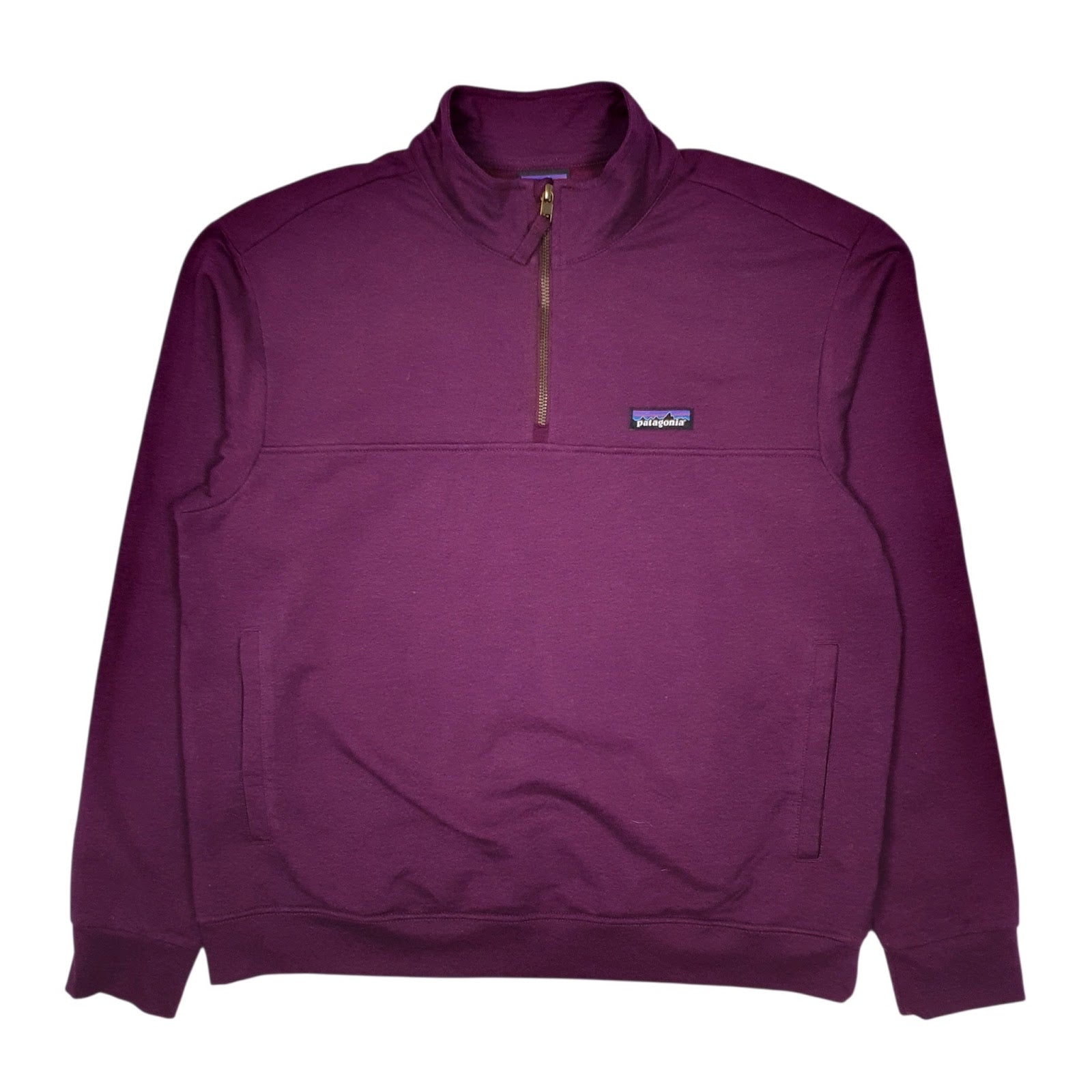 Womens Purple Patagonia Ahnya Quarter Zip Jumper