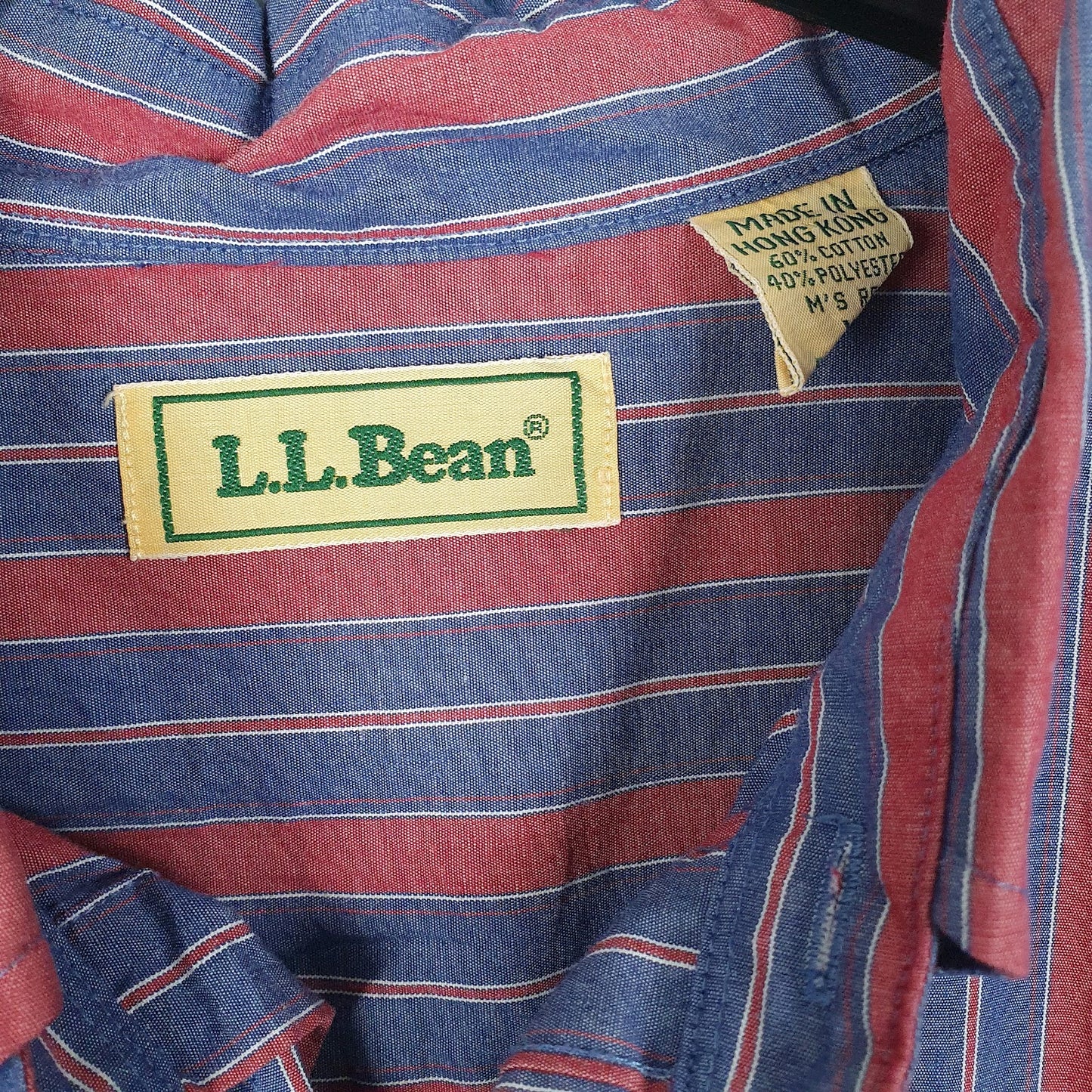Mens Blue L.L.Bean Vintage 90s  Shirt