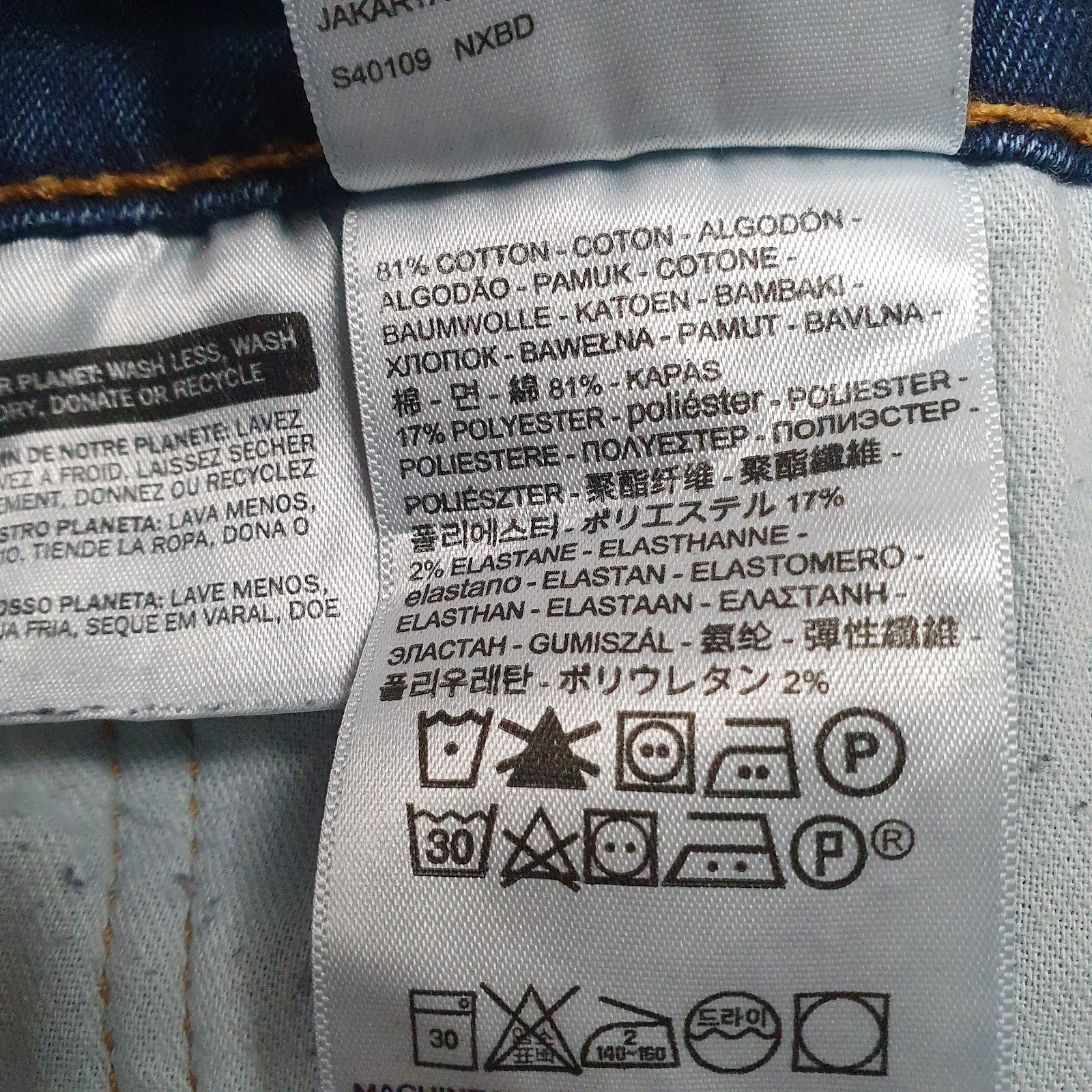 Mens Blue Levis Hi-Ball  Jeans