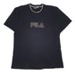 Mens Black Fila Spellout Short Sleeve T Shirt