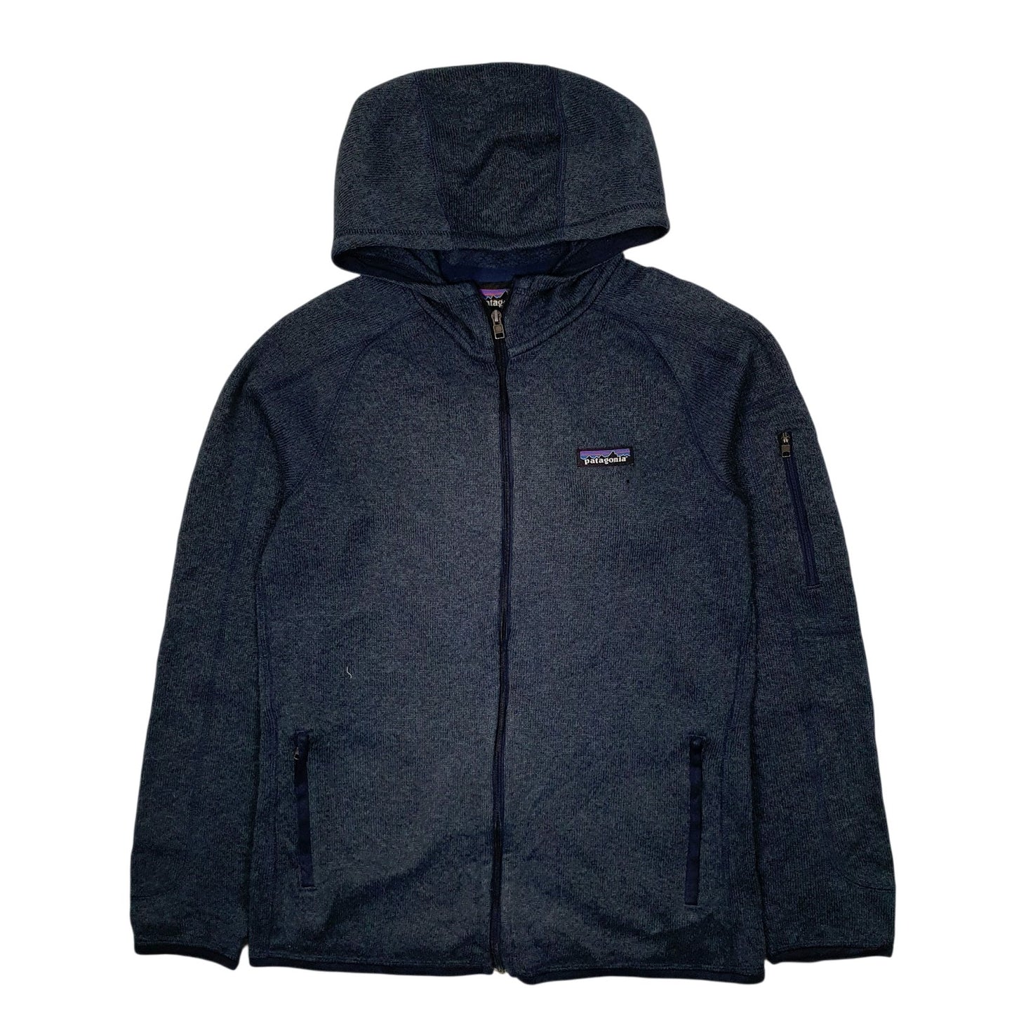 Womens Navy Patagonia Better Sweater Hoodie Full Zip Jumper