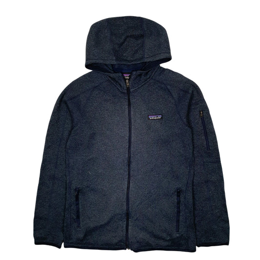 Womens Navy Patagonia Better Sweater Hoodie Full Zip Jumper