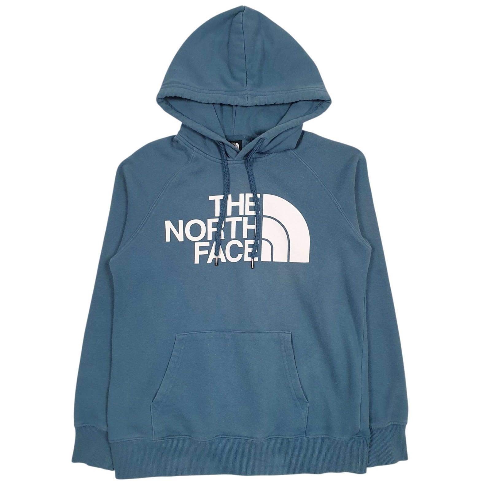 Womens Blue The North Face Spellout Hoodie Jumper