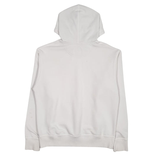 Mens White Champion Spellout Hoodie Jumper