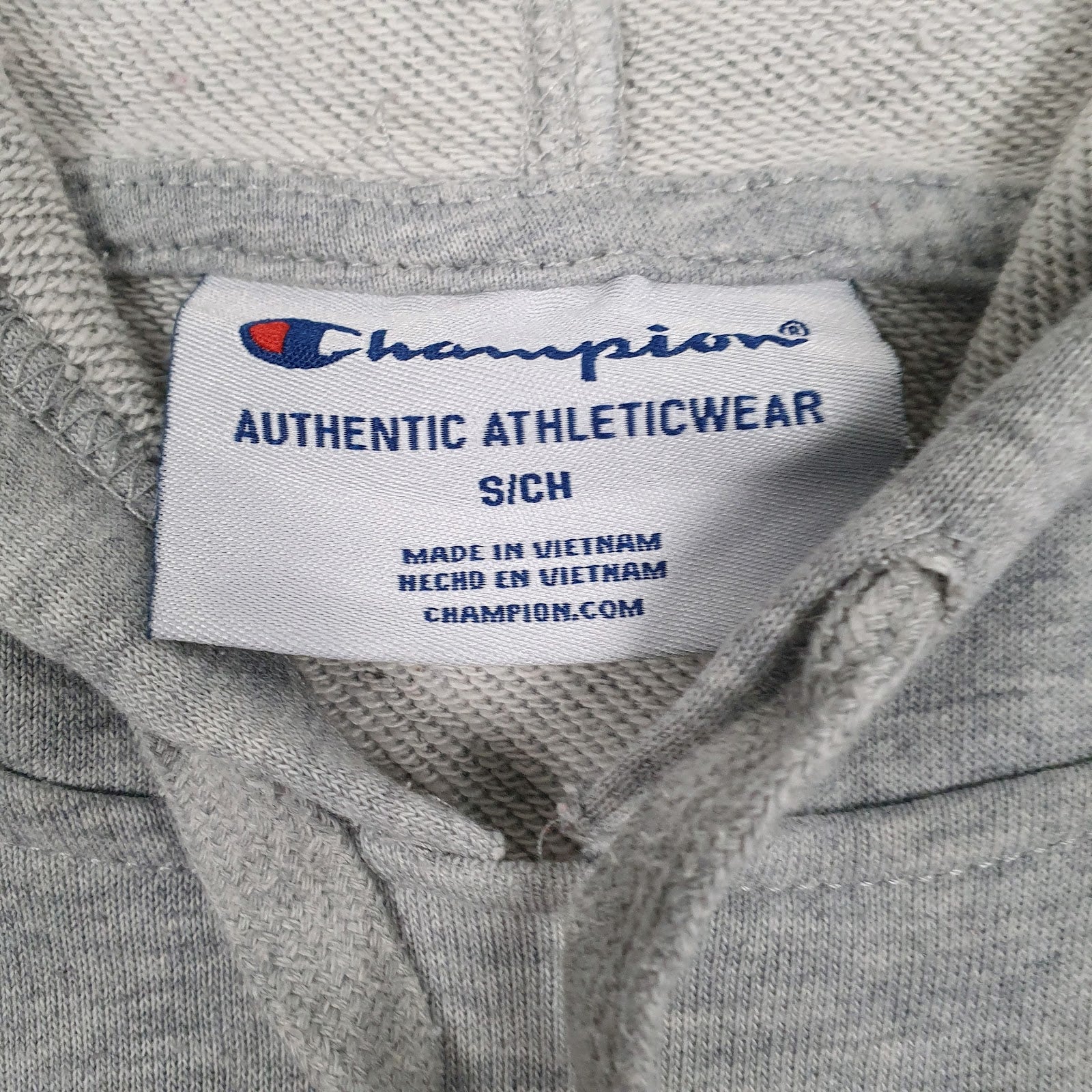Mens Grey Champion  Hoodie Jumper