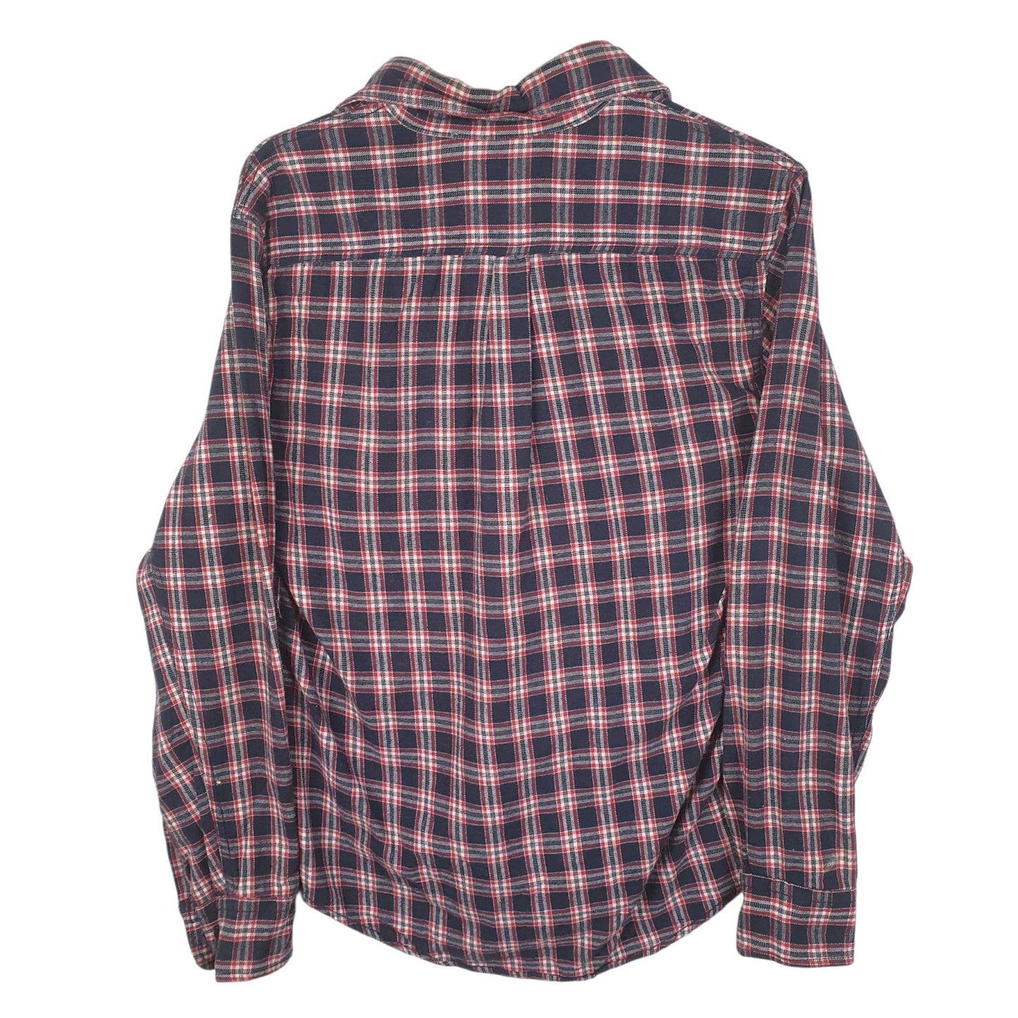 Mens Black Casual Vintage Flannel  Shirt
