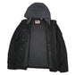 Mens Black Levis Military Bomber Hoodie  Coat