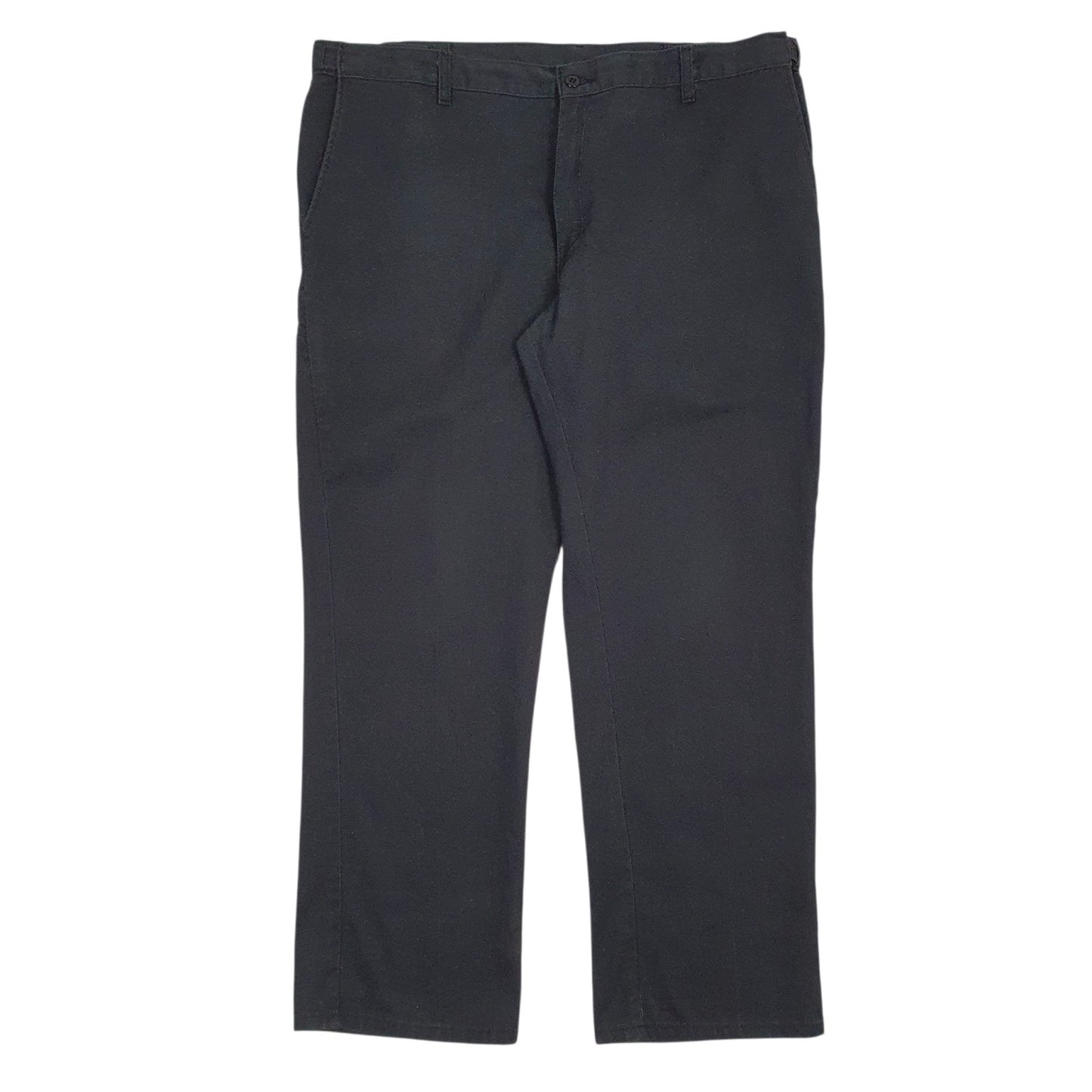 Mens Black Dickies Workwear Chino Trousers