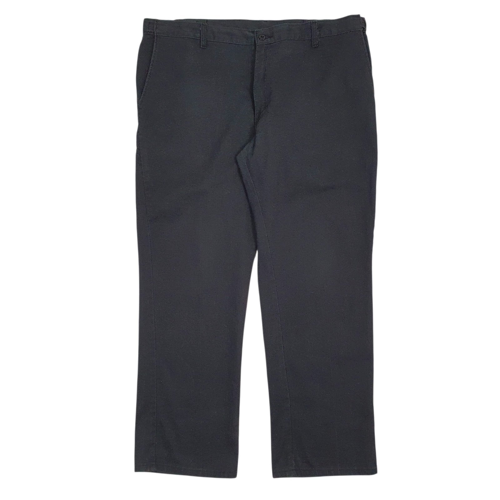 Mens Black Dickies Workwear Chino Trousers