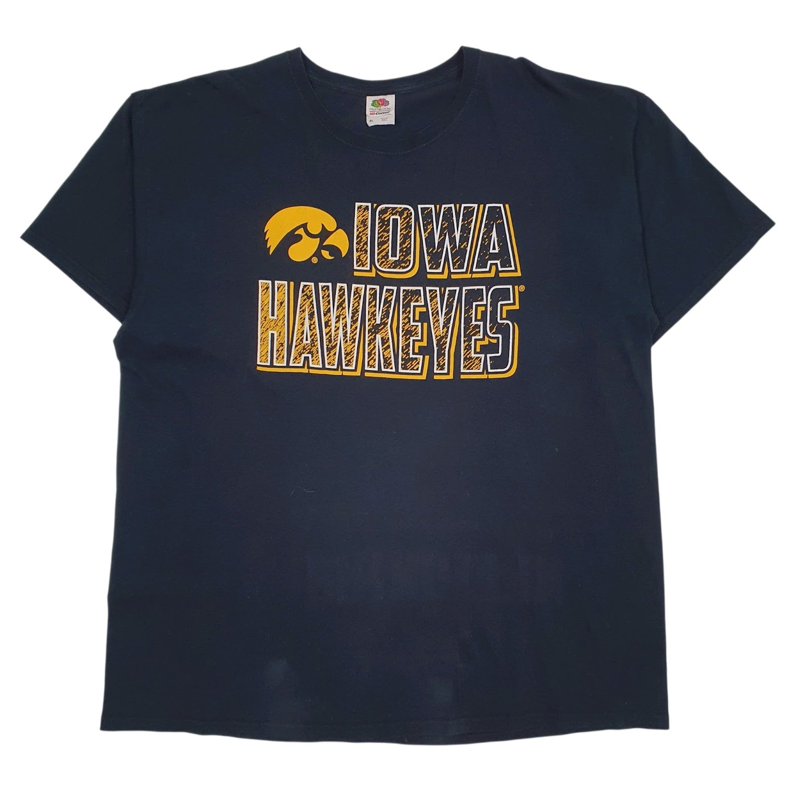 Mens Black Fruit Of The Loom Iowa Hawkeyes Short Sleeve T Shirt